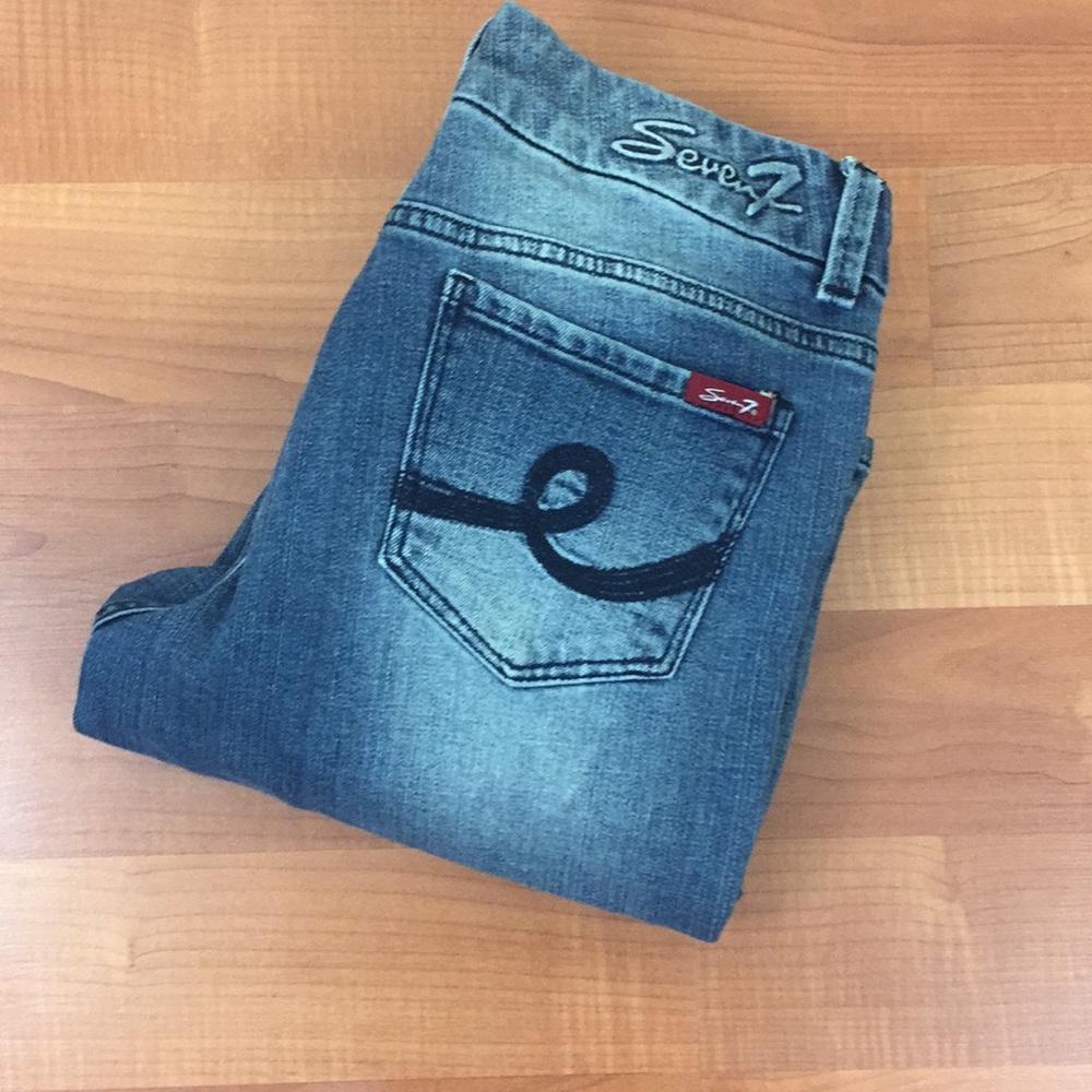 Seven 7 Light Wash Bootcut Jeans